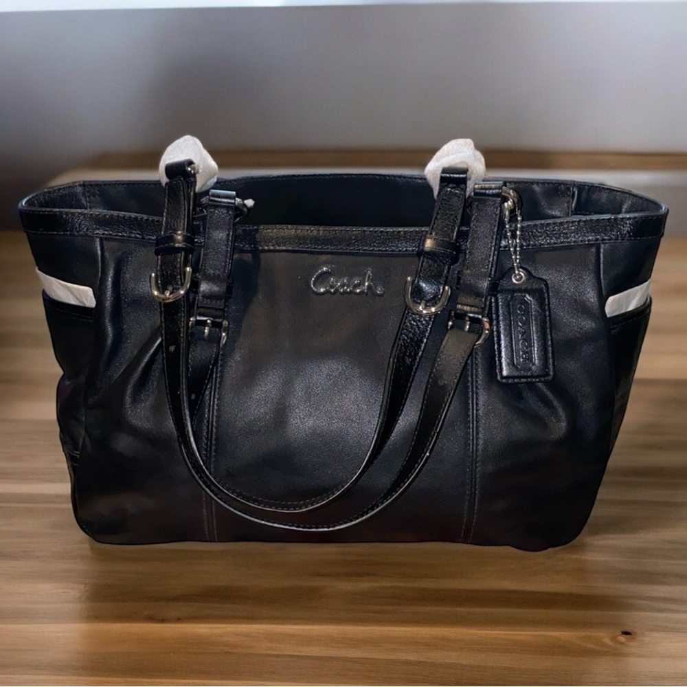 Black Coach East West Gallery Tote Bag/Purse ~F17721